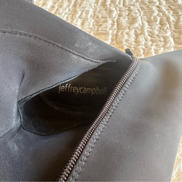 Jeffrey Campbell Siren Bootie Black Neoprene Pointed Toe Heel Booties 7 - Picture 11 of 13